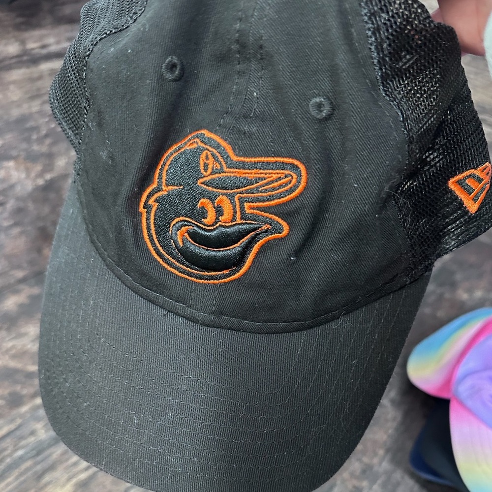 Baltimore Orioles Men’s OSFM New Era Black and Orange Baseball Cap